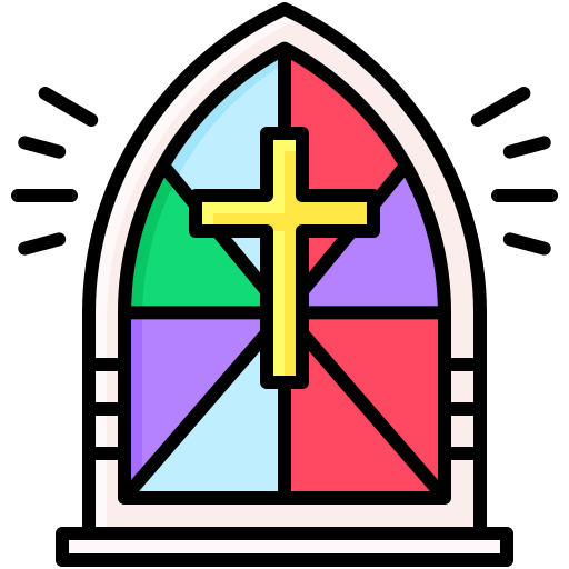 Stained glass window Generic color outline icon
