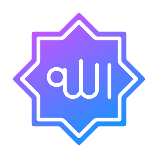 allah Generic gradient outline icoon