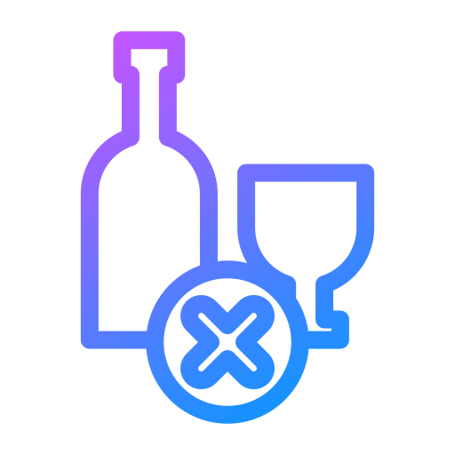 No Alcohol Generic gradient outline icon