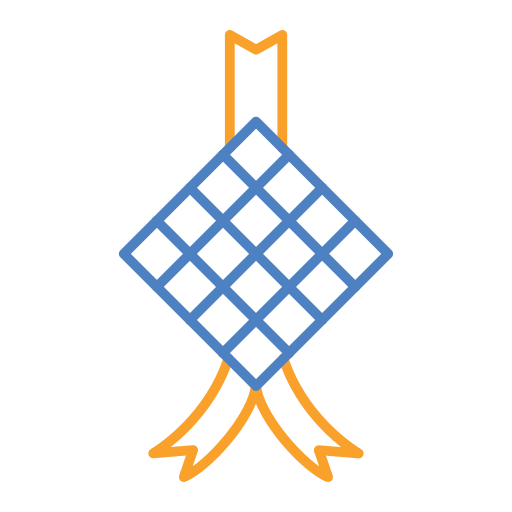Ketupat Generic color outline icono