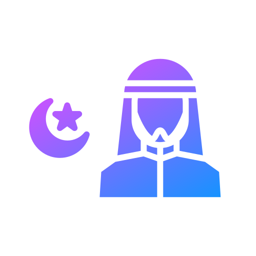 moslim Generic gradient outline icoon