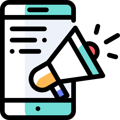 publicidad digital Detailed Rounded Color Omission icono