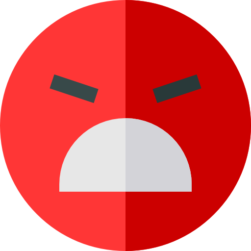 Angry Basic Straight Flat icon