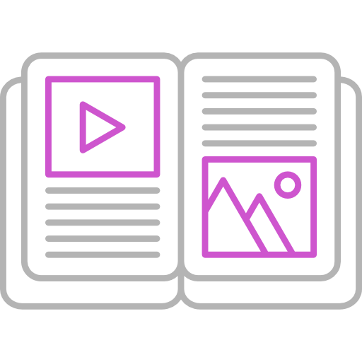 Open book Cubydesign Color Line icon