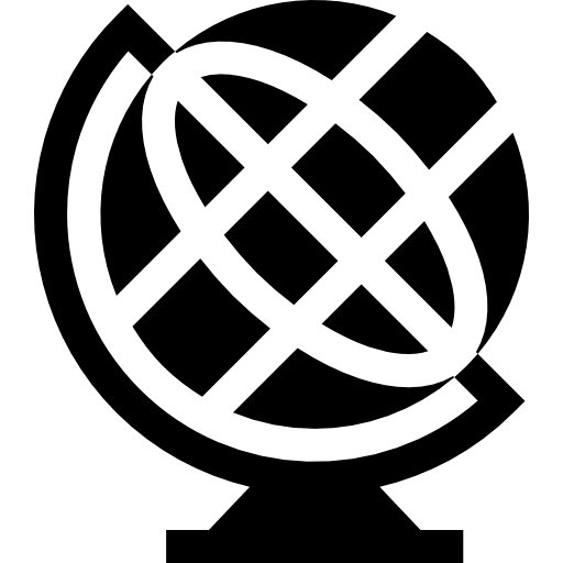 globo Basic Straight Filled icono