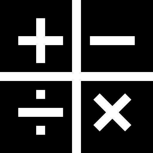 Калькулятор Basic Straight Filled иконка