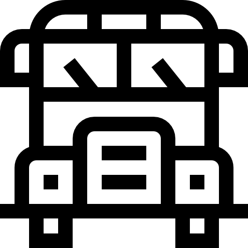 スクールバス Basic Straight Lineal icon