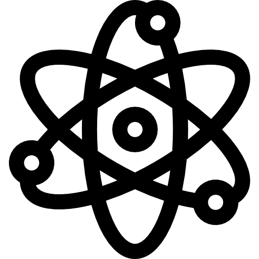 원자 Basic Straight Lineal icon