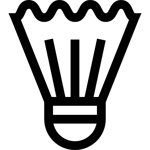 Shuttlecock Basic Straight Lineal icon