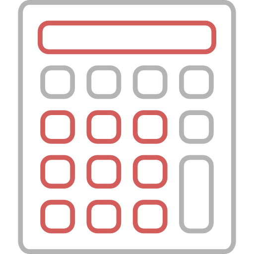 Calculator Cubydesign Color Line icon