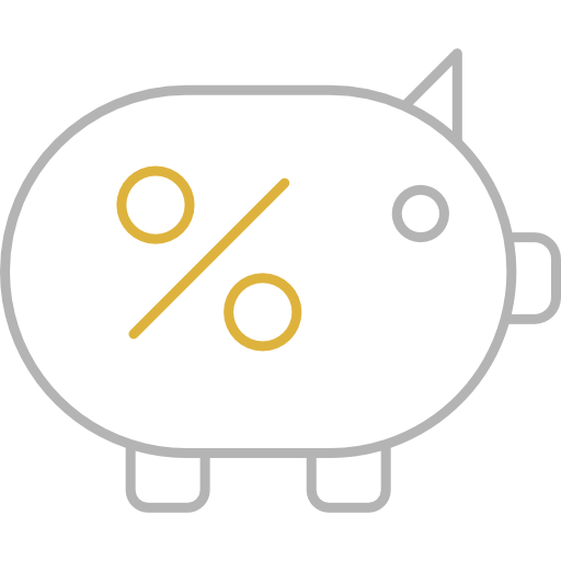 Piggy bank Cubydesign Color Line icon