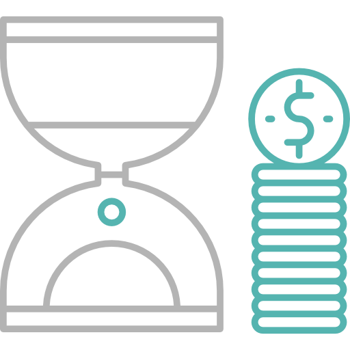 Time is money Cubydesign Color Line icon