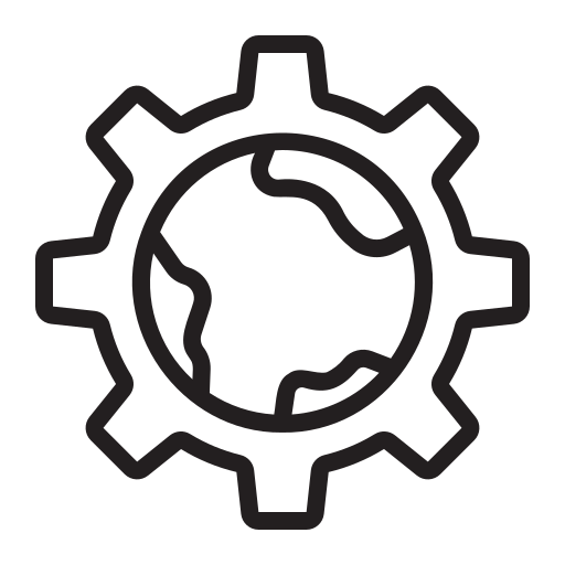 Earth Generic black outline icon