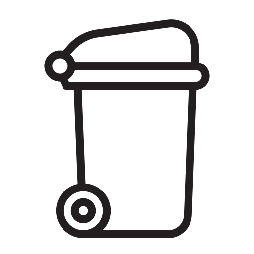 Trash Generic black outline icon
