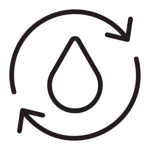water Generic black outline icoon