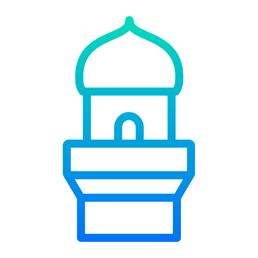 minaret Generic gradient outline icoon