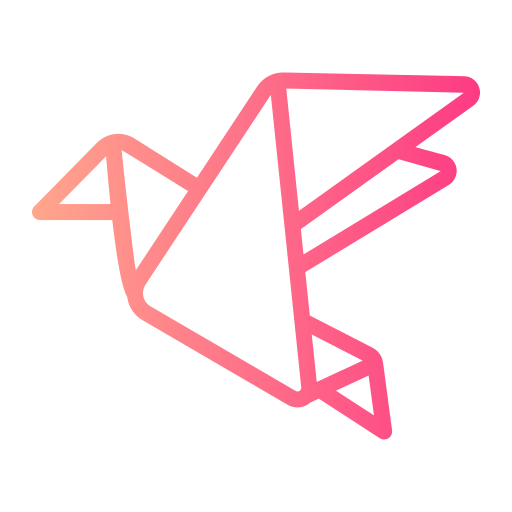 origami Generic gradient outline icon