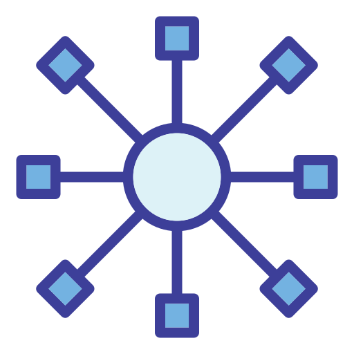 회로망 Generic color lineal-color icon