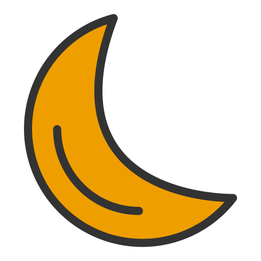 Crescent Generic color outline icon