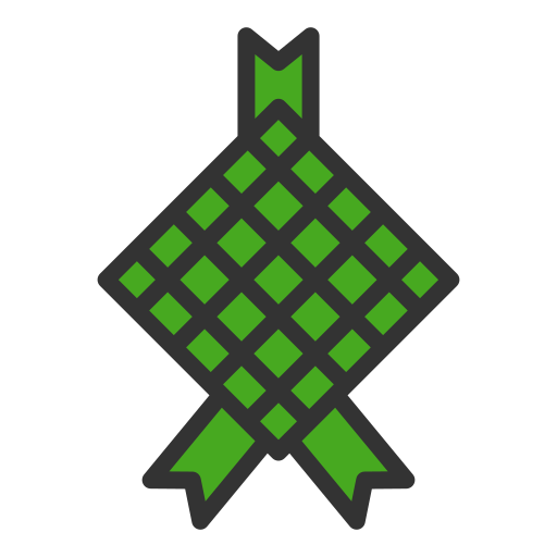 ketupat Generic color outline icoon