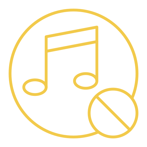 No music Generic Simple Colors icon