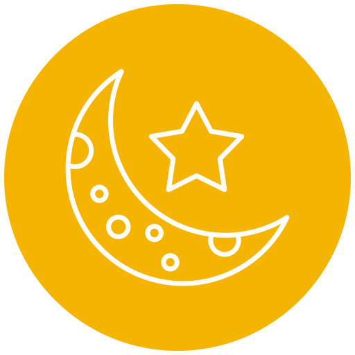 półksiężyc Generic color fill ikona