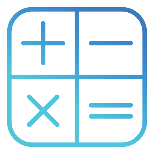 calculadora Generic gradient outline Ícone