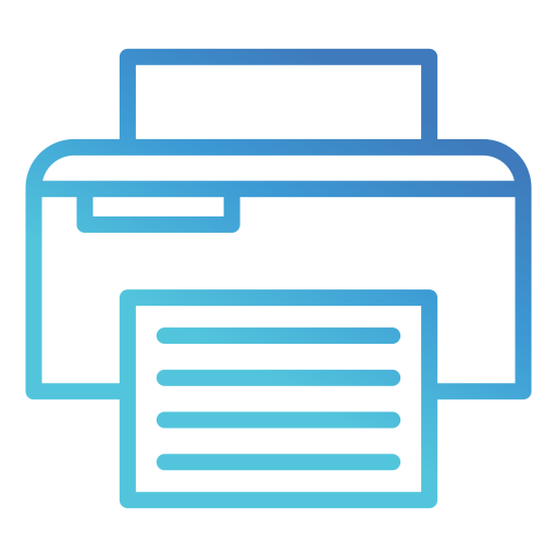 fax Generic gradient outline icon