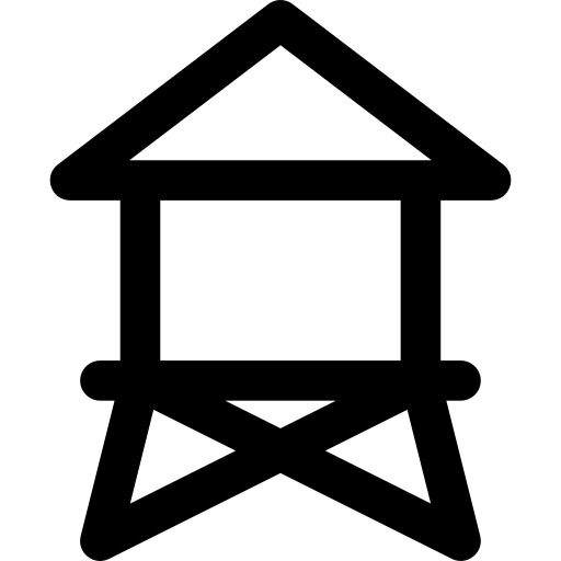 給水塔 Generic black outline icon