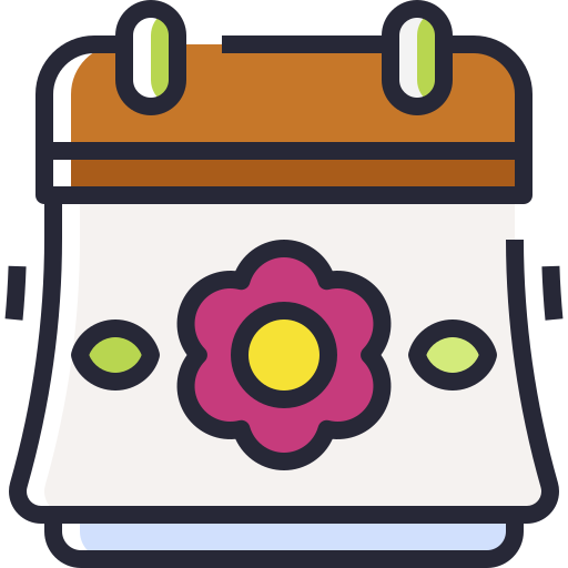 Spring calendar Generic color lineal-color icon
