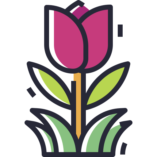 tulipan Generic color lineal-color ikona