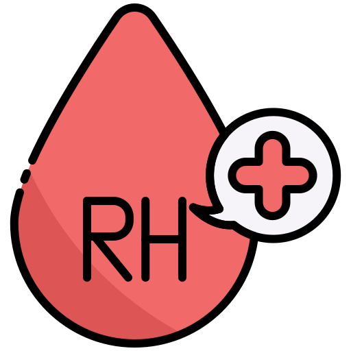 혈액 rh 양성 Generic color lineal-color icon