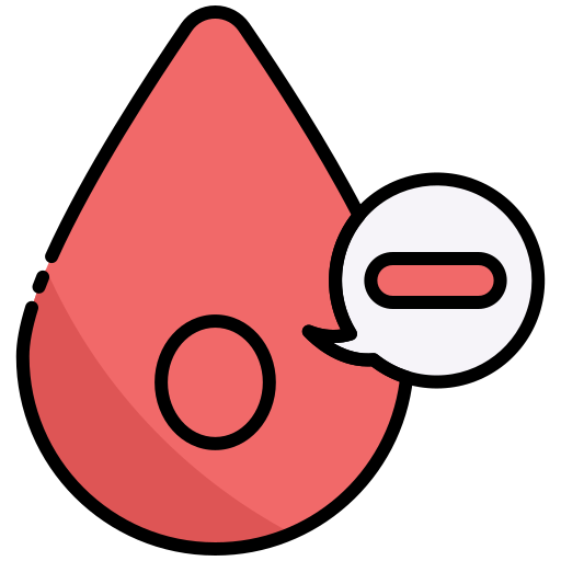tipo de sangre 0- Generic color lineal-color icono
