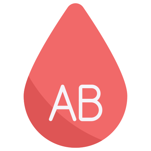 Группа крови ab Generic color fill иконка