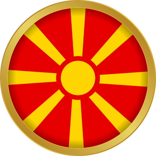 macedonia settentrionale Generic gradient fill icona