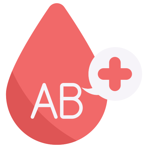 血液型 ab Generic color fill icon