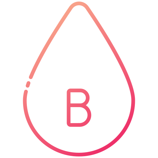 grupa krwi b Generic gradient outline ikona