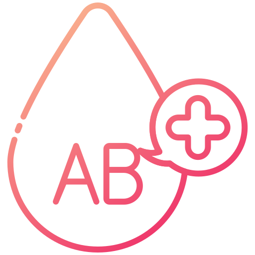 血液型 ab Generic gradient outline icon