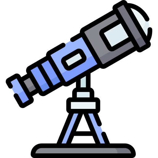 telescopio Special Lineal color icono