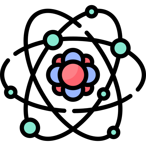 Átomo Special Lineal color icono