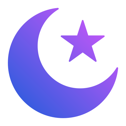 półksiężyc Generic gradient fill ikona