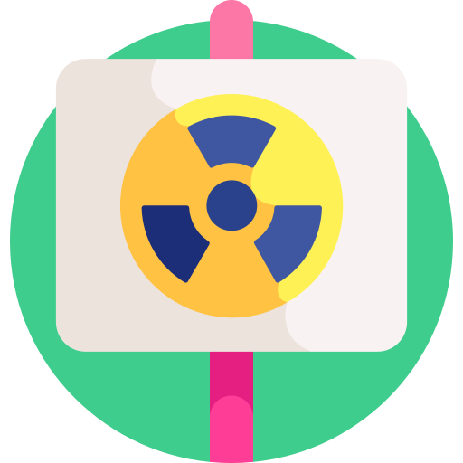 jądrowy Detailed Flat Circular Flat ikona