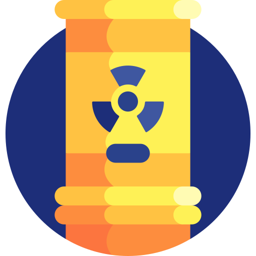 Toxic Waste Detailed Flat Circular Flat icon