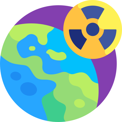 energía nuclear Detailed Flat Circular Flat icono