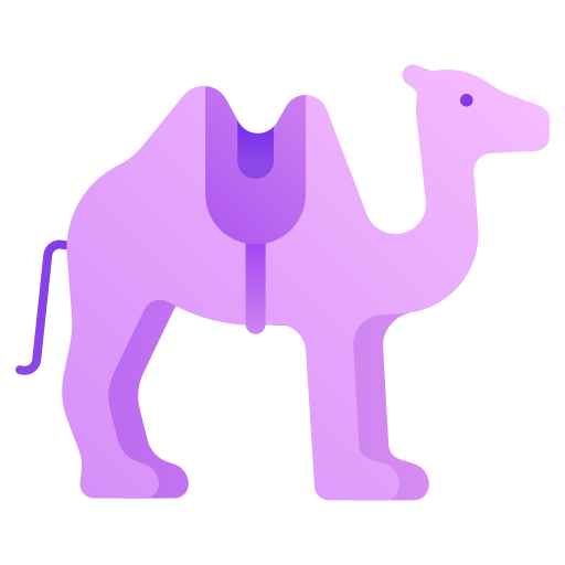 wielbłąd Generic gradient fill ikona