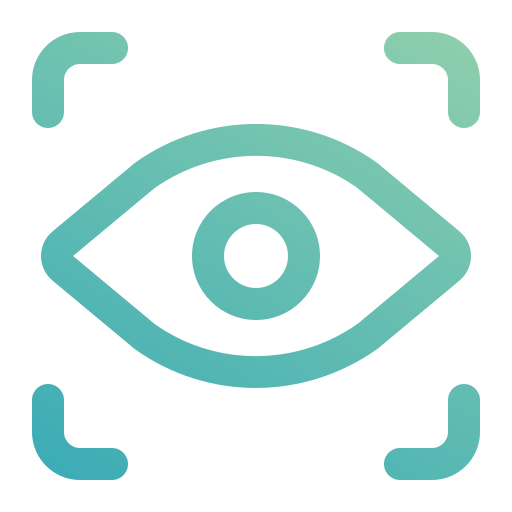 scansione dell'occhio Generic gradient outline icona