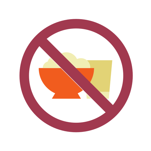 No Eating Generic color fill icon