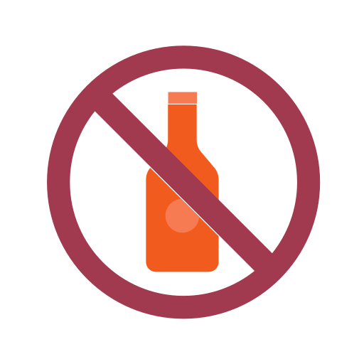 No drinking Generic color fill icon
