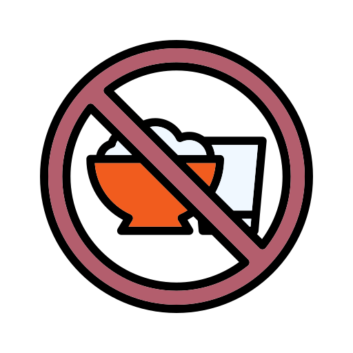 No Eating Generic color lineal-color icon
