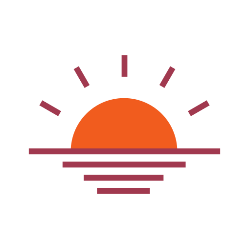 puesta de sol Generic color fill icono